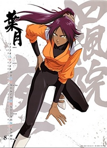  Yoruichi rom bleach,her hair is longer than what it looks like in this picture!
