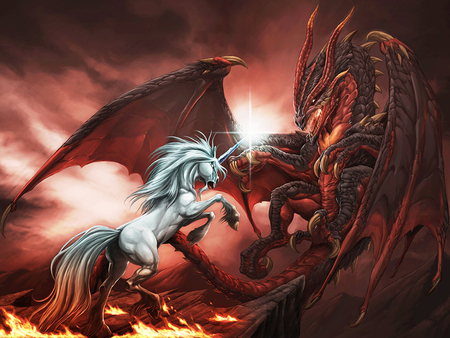  is this okay? Unicorn and dragon:)