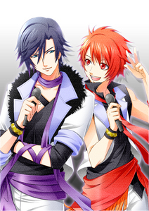  currently? lol I'm definitely going with Ittoki Otoya (red) and Tokiya Ichinose (blue) from Uta no Prince-sama