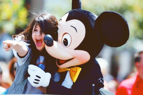 Selena at Disneyland. :]