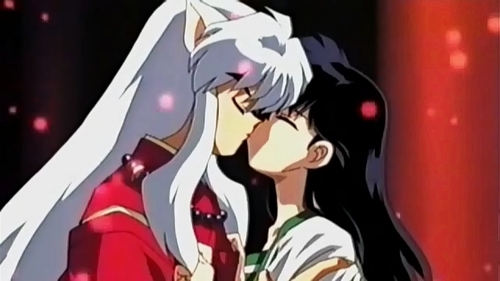  InuYasha and kagome from the замок beyond the looking glass.