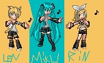 i almost fell off a cliff and i almost got hit 由 a car 20 times im so lucky my 3 fav 初音未来 rin and len kagamine and hatsune miku