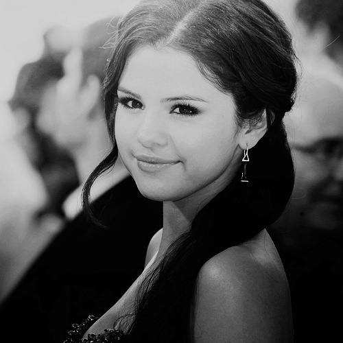 Selena in Black and White :]