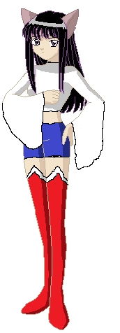 reiko,my main oc
actualy she has many weapons and transformations but I haven't finish them,mostly.this is her normal form.at first I didn't know wether she sould be a sailor moon oc or tokyo mew mew or inuyasha so made her as all 3 tokyo mew mew,inuyasha and sailor moon XD

note:she's not a human she's a half-demon.this is NOT  a color-over


so far I've beeen working on tokyo mew mew ocs.my mew mew group name is the imperial mew mew