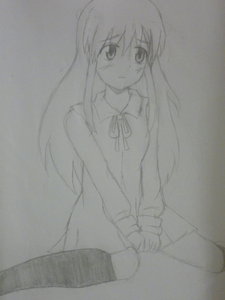  Yes I like to draw animé but WI don't have a deviantart account... Here's the pic i drew....