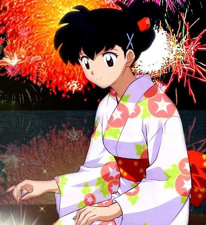  <b>Here's a Picture of Kagome-chan from 犬夜叉 wearing a Kimono!^^</b>