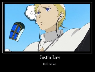  This is definitely the first one who came to mind. Justin Law from Soul Eater who never takes off his head phones.