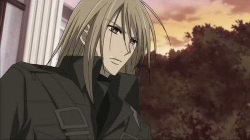 hmm i am going to guess but i am probably going to be far off XD
-Kaien cross from Vampire Knight