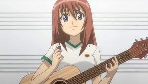  Sayako Kuwahara from Bamboo Blade with her guitar!