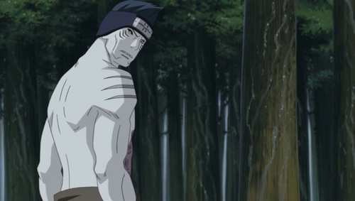 Kisame from Naruto has odd skin. It has gills on it.
