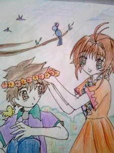  Sakura X Syaoran is my most favourite couple ever! I drew the pic below myself!