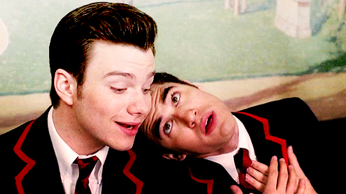  Kurt, Blaine and Rachel. (':