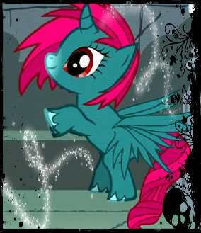Yes. Frame and glitter was added by me. Her name is Splash Wing~! Here is her Fanpop; http://www.fanpop.com/fans/x-Splash-Wing-x