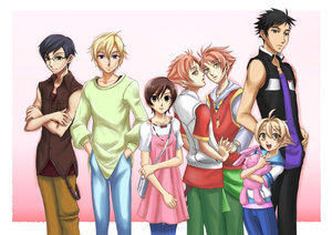  this アニメ is full of cute people....... Ouran highschool host club