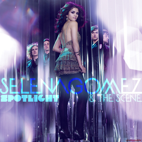 Do You Mean A FanMade Single Cover??
If Yes Is This One Ok?
It's Selena With Her Band!