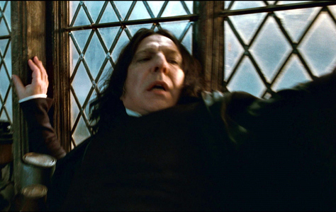  I really liked Snape in the last one that he told Harry that he loved his mother Lilly