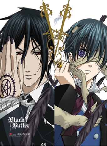  BLACK BUTLER XD seriously Du should check it out! Its the BEST ever XD Its about a demon butler that makes a contract with a 12 Jahr old after he wants revenge for his family's murder