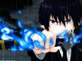  Rin Okumura~? :3 At least, I think so.. I mean, he [i]is[/i] the son of Satan and when he uses his sword, his demonic powers are unleashed.. I think he counts.. ^^