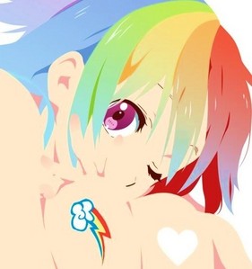  pelangi, rainbow Dash from [i]My Little Pony: Friendship is Magic[/i] ^^