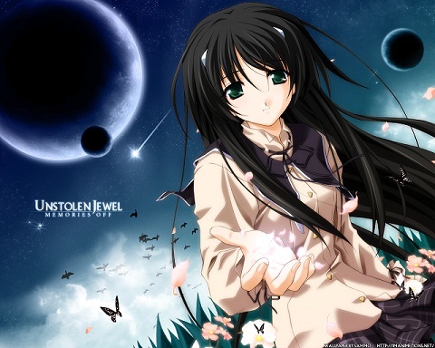 Can anyone find a picture of an anime girl that has long black hair and  green eyes? - Anime Answers - Fanpop