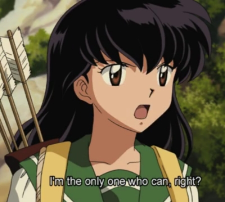 <b>Kagome-chan from Inuyasha uses a bow and arrow for a weapon!</b>