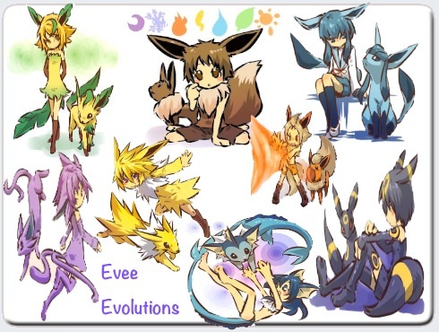  Hmmmm..... I think it would be Eevee cause Ты have so many choices to evolve it in to! или Lugia and Mew......