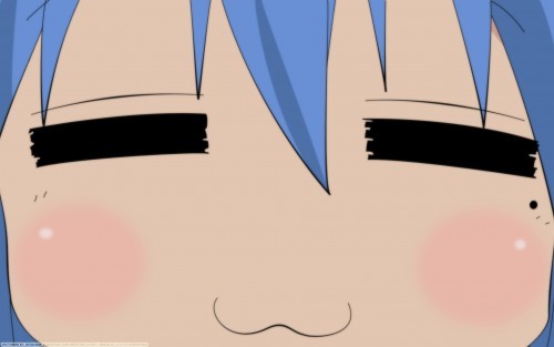  this is totally a smirk. konata from lucky*star
