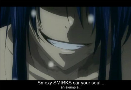An anime character smirking. - Anime Answers - Fanpop