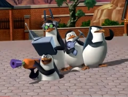  I go CRAZY everytime I see "The Penguins of Madagacsar" stuff, episodes... XD