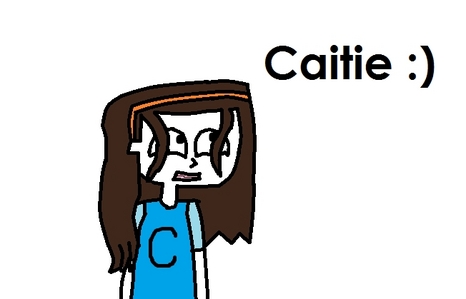  Name: Caitie Age: 14 Bio: Caitie was born in Australia but moved to Canada a few months geleden just after her dad died. She only lives with her mum and lives in a tiny apartment. She has made only 1 friend named Jake and both go to Middle School. She is very small for her age and many people mistake her for being 11 of 12. She likes playing the saxophone and enjoys video games :) Personality: Kind, unique, smart and always happy (unless someone mentions about her dad). Pic: (I'm terrible at drawing). Crush: Noah :)