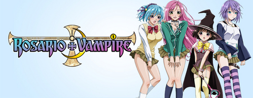 Rosario + Vampire is a good anime. You can find some episodes on YouTube.