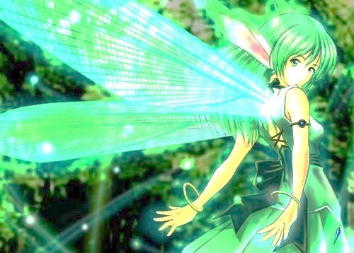  A misceláneo green anime fairy :)