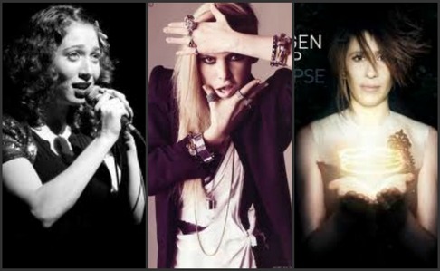  (from left to right)Regina Spektor, Lykke li and Imogen heap; couldn't pick just one! and ofcourse Florence and the Machine (not pictured) which somebody already mentioned!