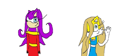 Origionally, Amber and Kylie weren't recolors. These three are the only two that I can't do as recolors;

Cleo:purple hedgehog.


Jo: Yellow wolf.

Ps Cleo looks like a complete twonk in that picture.