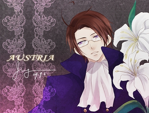  Austria from Hetalia Axis Powers - Incapacitalia has purple eyes~
