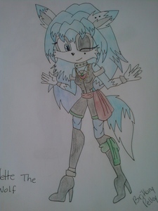  i gots about a hundred, cuz they are epic awesome sauces! C: but this one is my main. her name is Bernadette, shes a maned mbwa mwitu that can use icy powers.she's also french, but can speak English too. she has a fear of like....folklore type things....like vampires, werewolves, will o wisps, black magic, etc. and she likes to sing :D