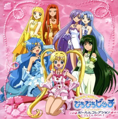  Mermaid Melody Pichi Pichi Pitch... It aired on a TV channel recently in my country and everyones opssessed about it.. so I find it weird not to b at least well-known.. allthough I don't like shoujou ऐनीमे and that the एनीमेशन was pretty poor, I liked it.. ^^