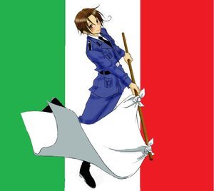 Italy from Hetalia cause he is adorable and sweet!!!!