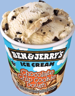  Chocolate chip cookie dough because it combines my two favoriete things, ice cream and cookie dough!