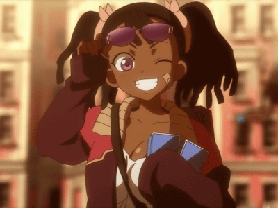  It's a challenge to find an african american animé girl with dreadlocks! But here she is! This is me!!! XD
