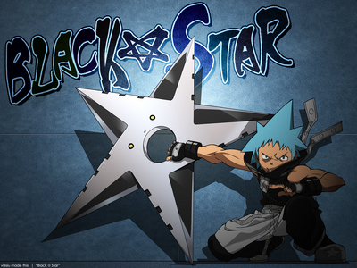 HELL YA!!! I FREAKING LOVE BLACK★STAR!!!! HE'S THE BEST CHARACTER IN THE WHOLE SHOW!!! BLACK★STAR FTW!!!!!! XD
