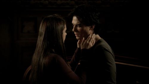 I highly doubt Damon will ever get together with Katherine.  He is so in love Elena.  Plus in 3X09, Elena basically chose Damon over Stefan ("Then we'll have to let him [Stefan] go.").  That had never happened to Damon before.  Prior to that moment, Stefan had always been the golden goose--always been the one everyone chose.  For the first time, Stefan was the one that was left out.  That must have spoken volumes to Damon and will be something he will never forget.  