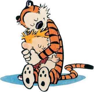  calin and hobbes............they are so cute......................................