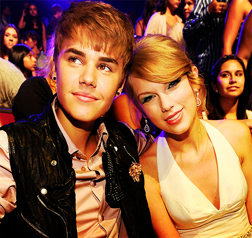 taylor with Justin Bieber