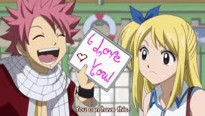 natsu and lucy from fairy tail