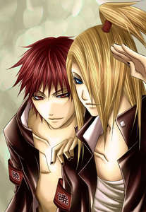  these two sorry cant choose ^^" sasori and deidara from naruto :)