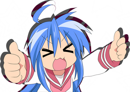 it's awesome!!! Well done!!! ^-^
<(^.^)> i am sure konata agrees 