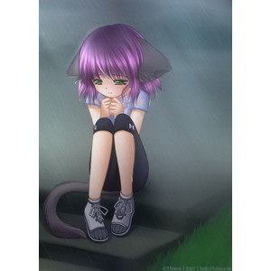  this cute neko girl she may look sad but is rather cute no :)