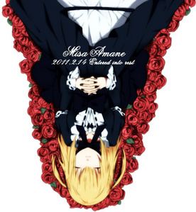  I know the contest is over, but i had a lot of fun to find a pic for your contest. This is Misa Amane from the animé and manga series Death Note, i really find her beutiful in this picture. Pictures owner: タモリ @ Pixiv.net