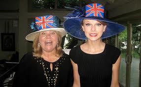 how about this~!??????

~Taylor Swift Rocks Dorky Hat With Mom! Coolest hats ever.